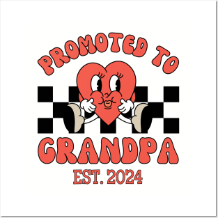 Grandpa Est 2024, New Grandfather, Grandpa Reveal Posters and Art